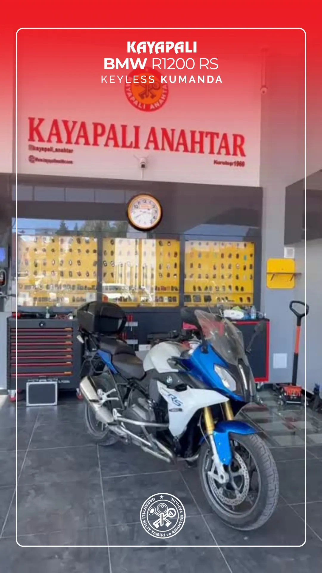 BMW R1200 RS keyless kumanda