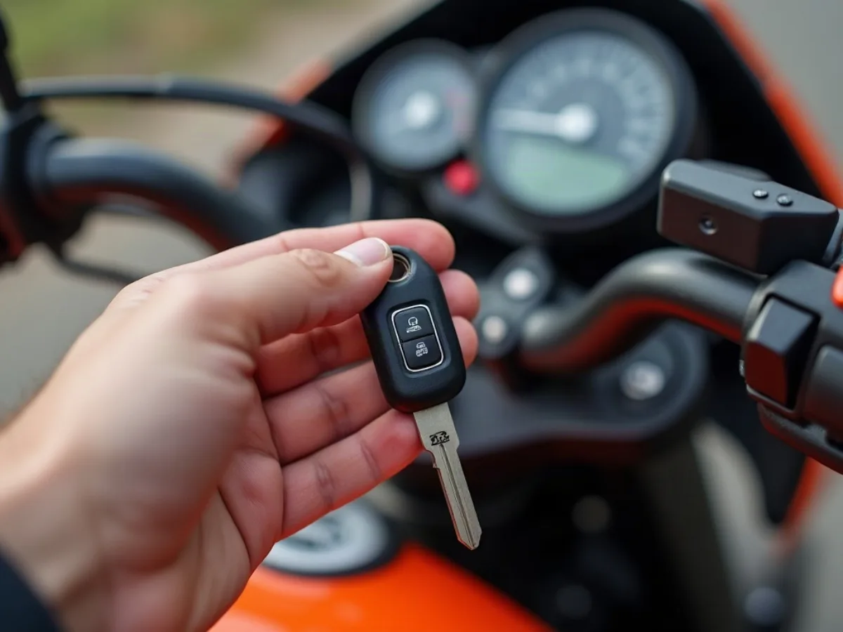 KTM Duke 125 motosiklet anahtarı