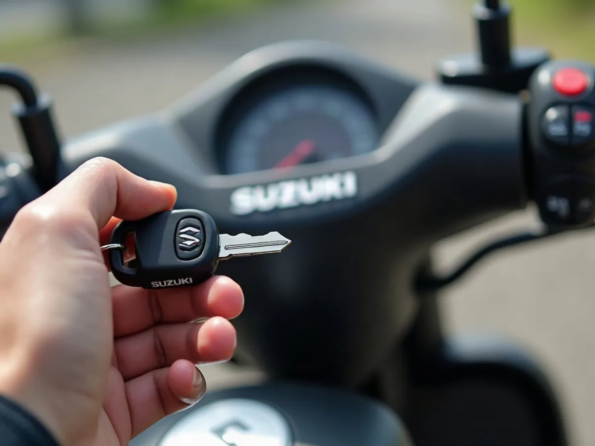 Suzuki Address 110 motosiklet anahtarı